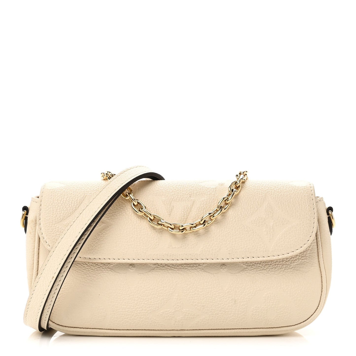 Louis Vuitton Empreinte Monogram Giant Ivy Wallet On Chain Cream