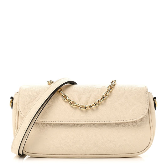 Louis Vuitton Empreinte Monogram Giant Ivy Wallet On Chain Cream