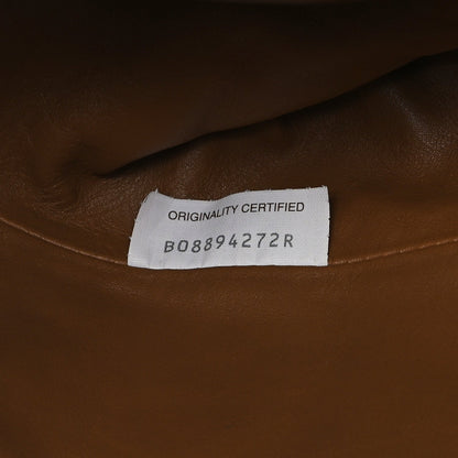 Bottega Veneta Smooth Butter Calf The Pouch Oversized Clutch Teak