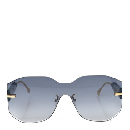 Fendi Metal Fendigraphy Shield Sunglasses FE40067U Green