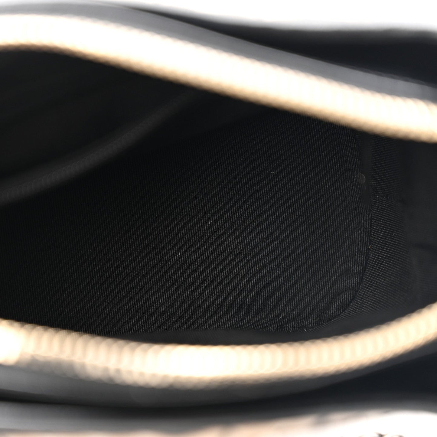 Chanel Tweed Calfskin Calfskin Small Gabrielle Hobo Black Light Beige