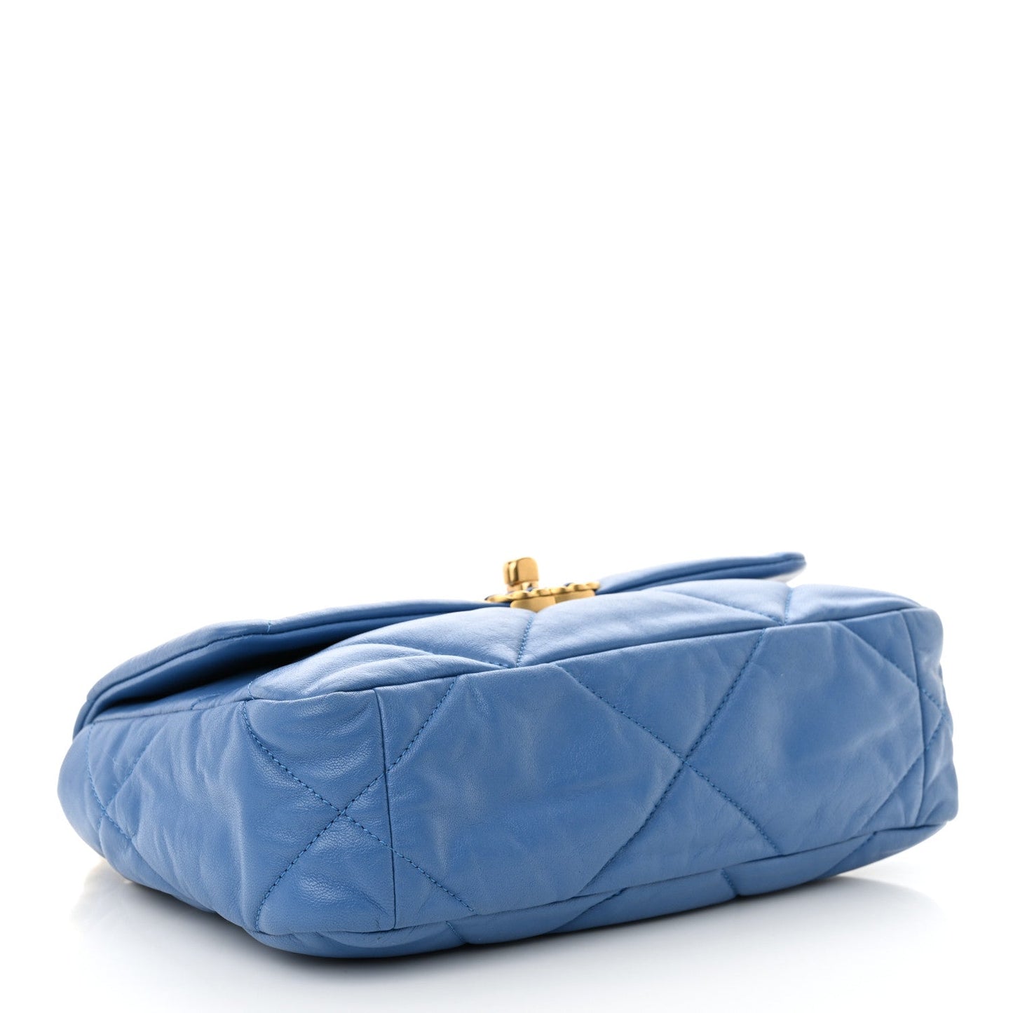Chanel Lambskin Quilted Medium Chanel 19 Flap Blue