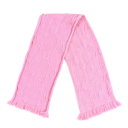 Louis Vuitton Wool Silk Logomania Scarf Rose