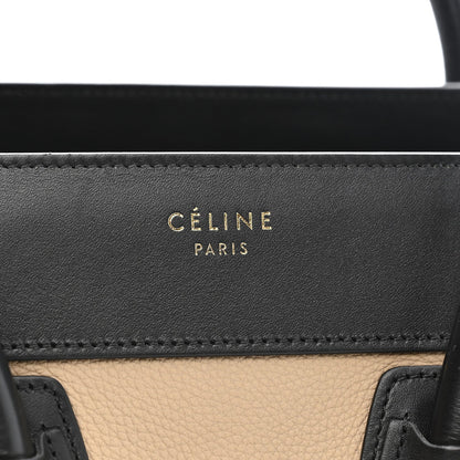 Celine Baby Grained Calfskin Nubuck Micro Tri-Color Luggage Medium Blue