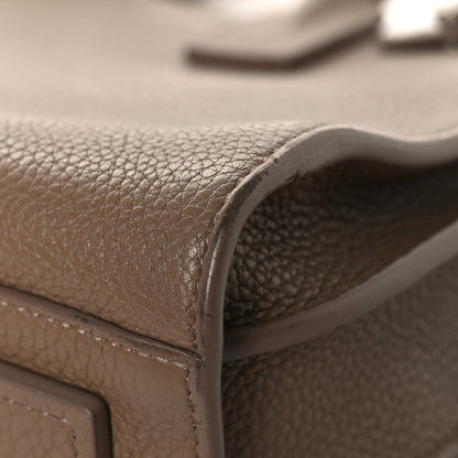 Saint Laurent Grained Calfskin Baby Sac De Jour Souple Taupe