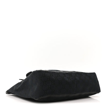 Gucci Monogram Abbey D Ring Tote Black