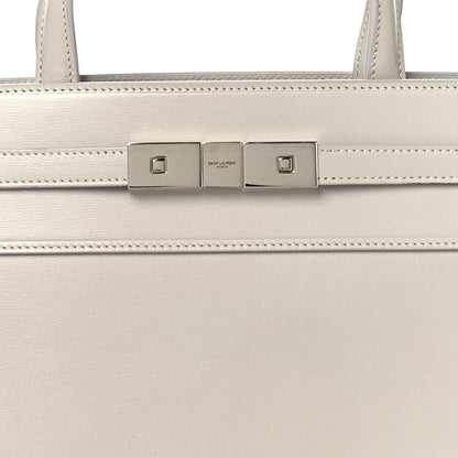 Saint Laurent Calfskin Small Manhattan Shopper Tote Granite