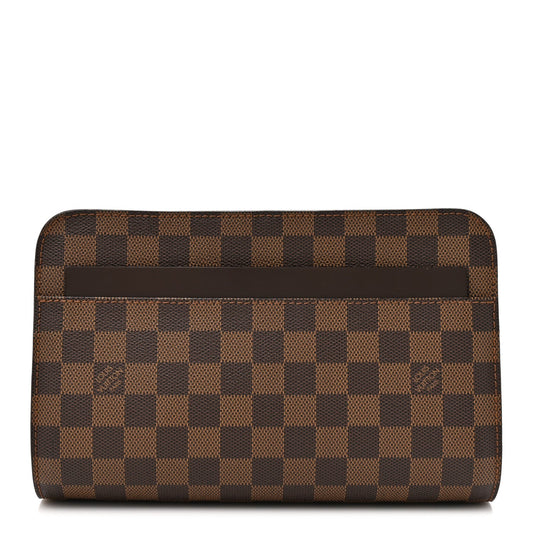Louis Vuitton Damier Ebene Pochette Saint Louis Clutch