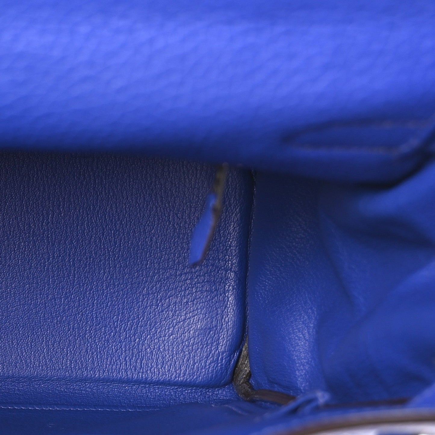 Hermes Togo Kelly Retourne 35 Bleu Electrique