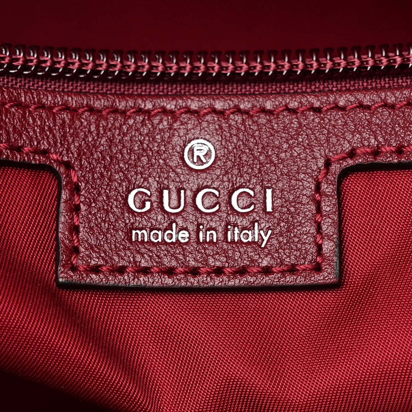 Gucci GG Supreme Monogram Large Shopping Tote Rosso Ancora