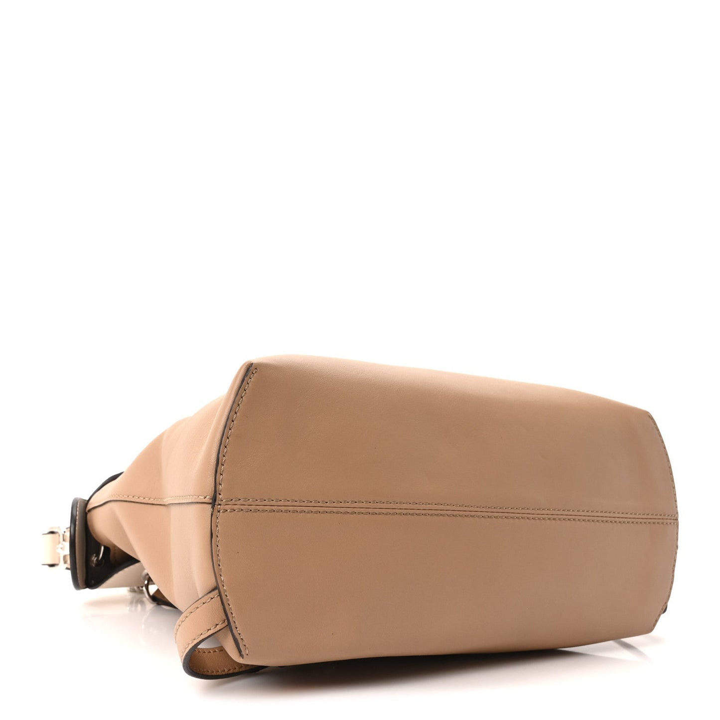 Fendi Vitello Century Pearl Bi-Color Scalloped Back to School Backpack Cuoio Camelia