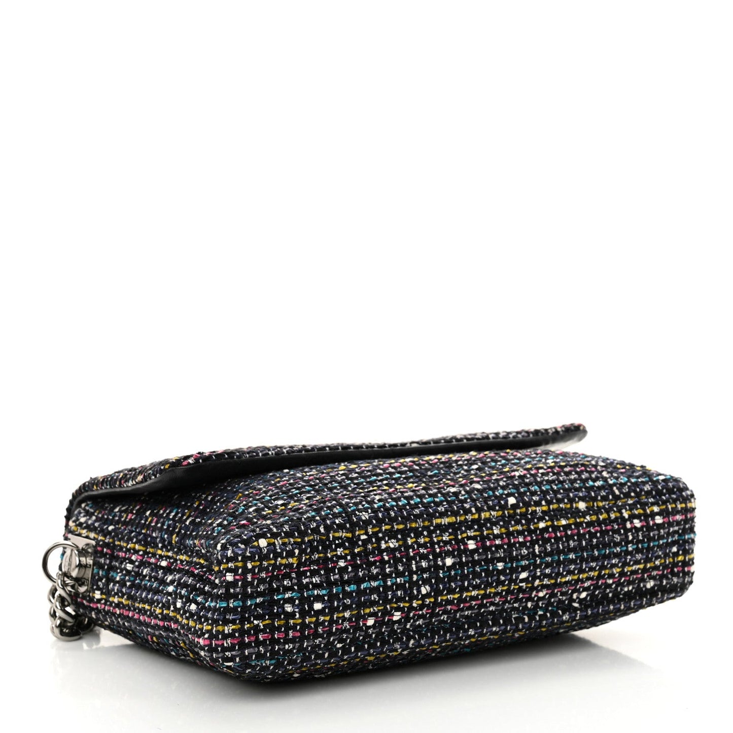 Chanel Tweed Small Messenger Flap Navy