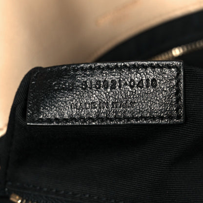 Saint Laurent Lambskin Patchwork Monogram Medium Jamie Beige