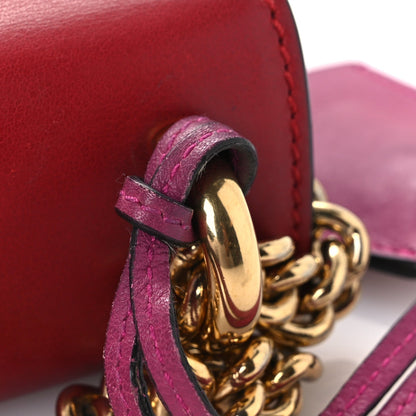 Gucci GG Supreme Monogram Calfskin Small Padlock Shoulder Bag Beige Hibiscus Red New Rosette