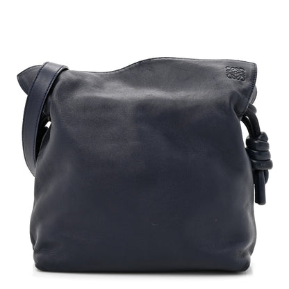 Loewe Calfskin Mini Flamenco Knot Clutch Abyss Blue