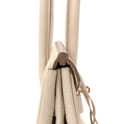 Hermes Taurillon Clemence Birkin 30 Craie
