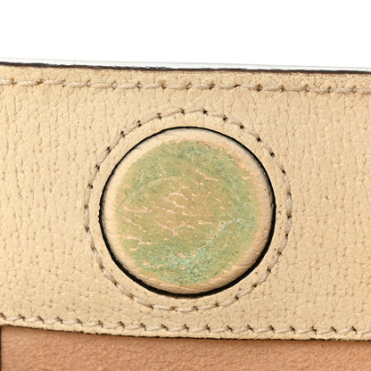 Gucci Textured Calfskin Web Small Ophidia Chain Shoulder Bag Mystic White