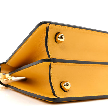 Fendi Shiny Nappa Petite Peekaboo I SEE U Satchel Mimosa