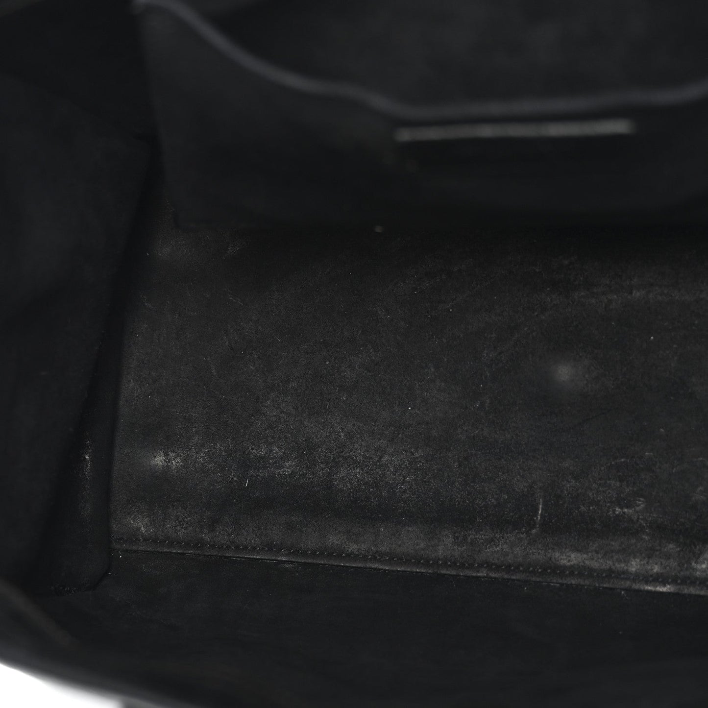 Saint Laurent Calfskin Crocodile Embossed Small Monogram Cabas Black