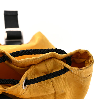 Gucci Econyl Nylon Monogram Off The Grid Utility Pocket Backpack Crop Black