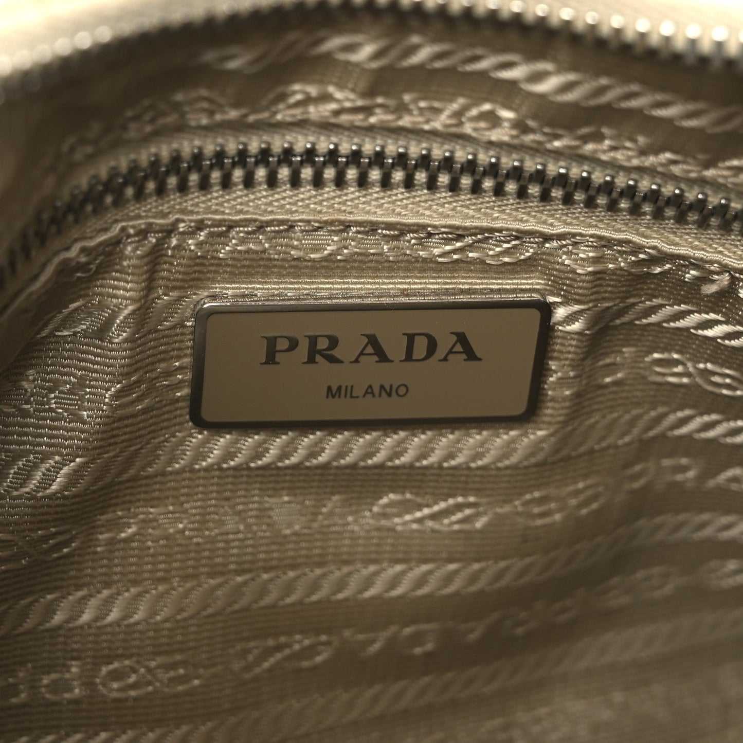 Prada Re-Nylon Triangle Quilted Padded Patchwork System Shoulder Bag Deserto