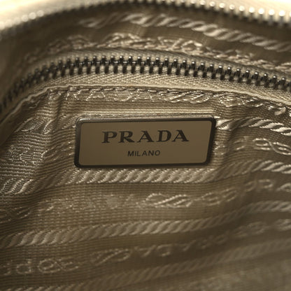 Prada Re-Nylon Triangle Quilted Padded Patchwork System Shoulder Bag Deserto