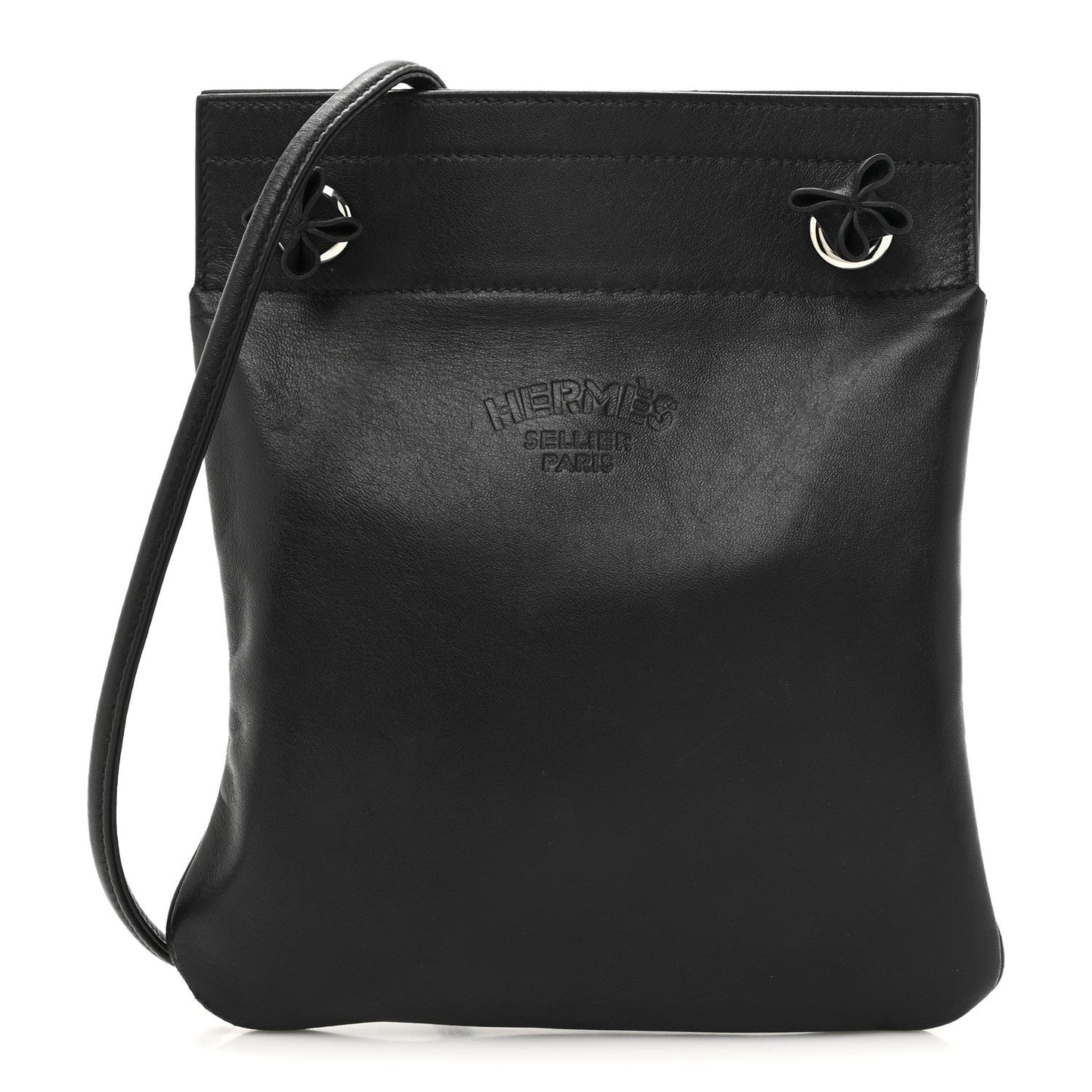 Hermes Milo Lambskin Swift Mini Aline Black