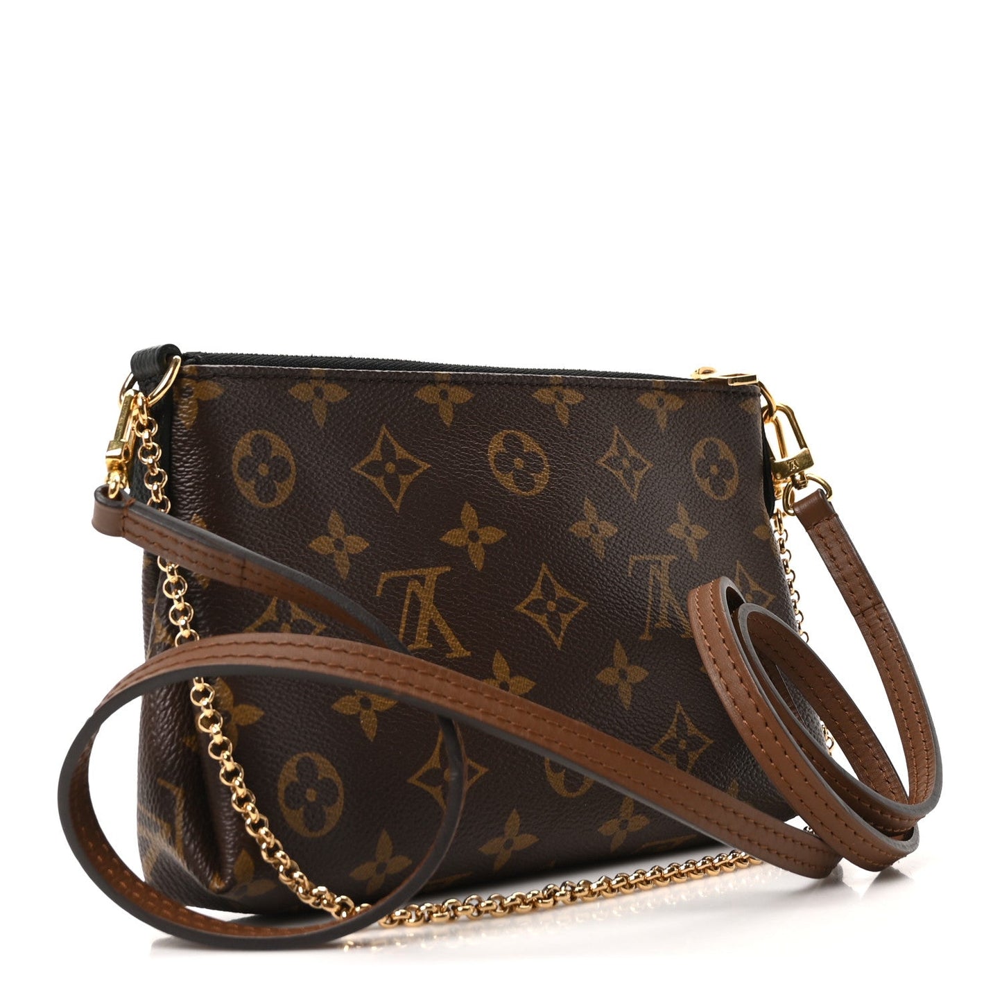 Louis Vuitton Monogram Pallas Clutch Black