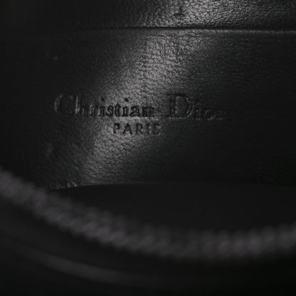 Christian Dior Calfskin Macrocannage Mini Caro Bag Black