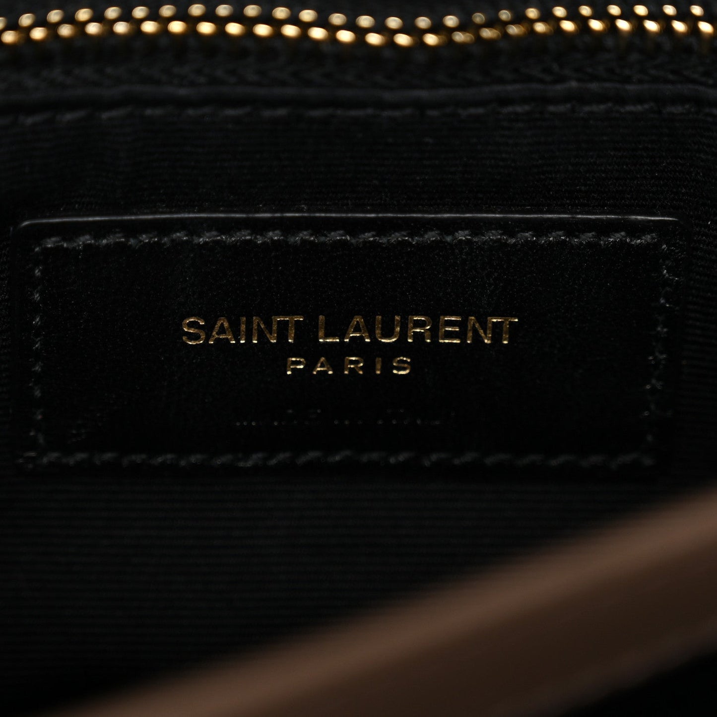 Saint Laurent Calfskin Y Quilted Monogram Toy Loulou Crossbody Bag Taupe