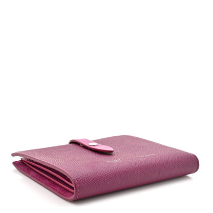 Celine Grained Calfskin Medium Multifunction Strap Wallet Magenta