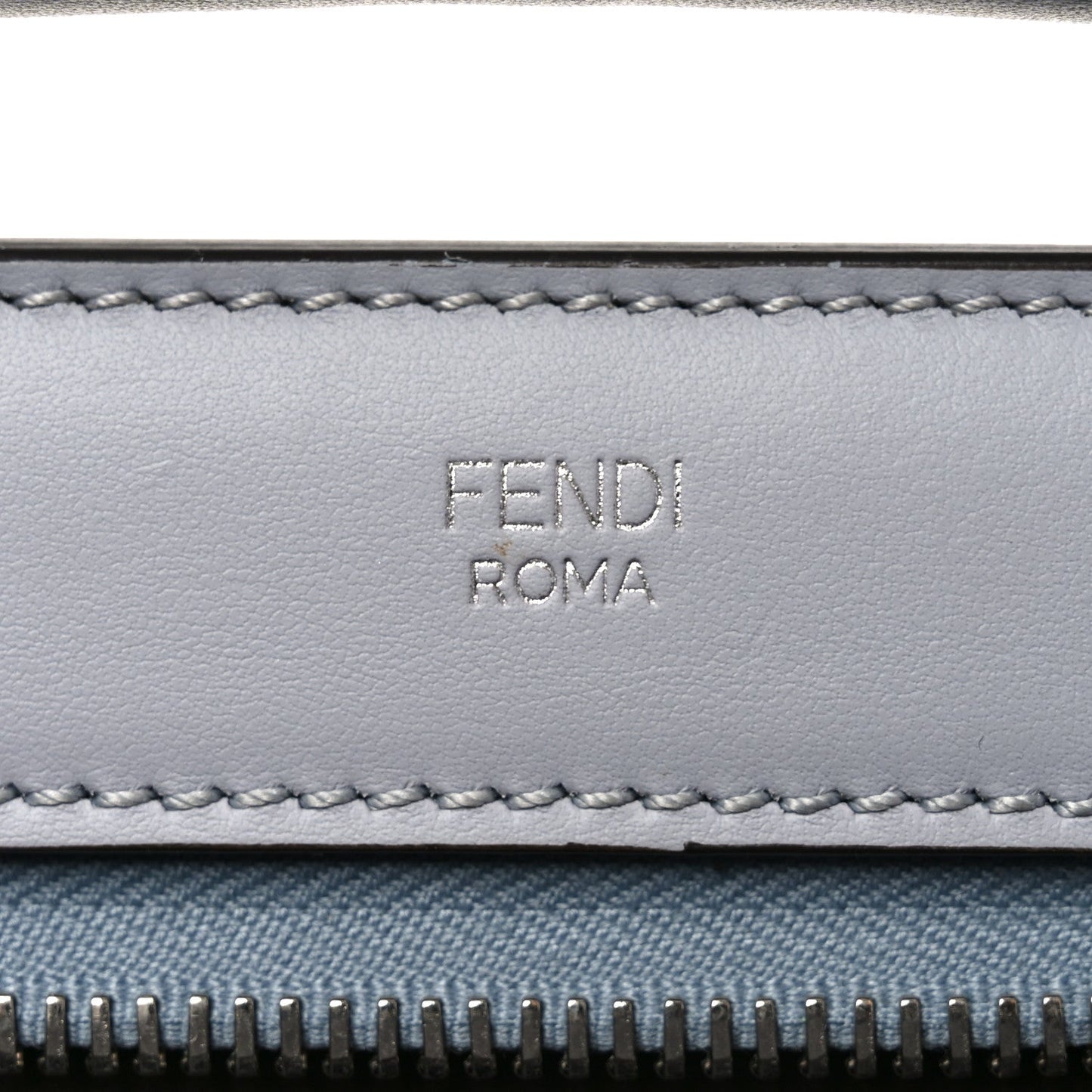 Fendi Vitello Baltico Dolce DotCom Satchel Ardesia