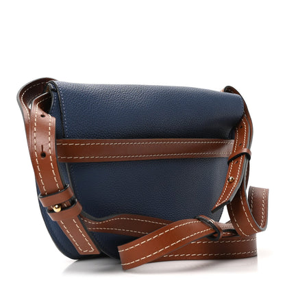 Loewe Grained Calfskin Small Gate Crossbody Bag Varsity Pecan