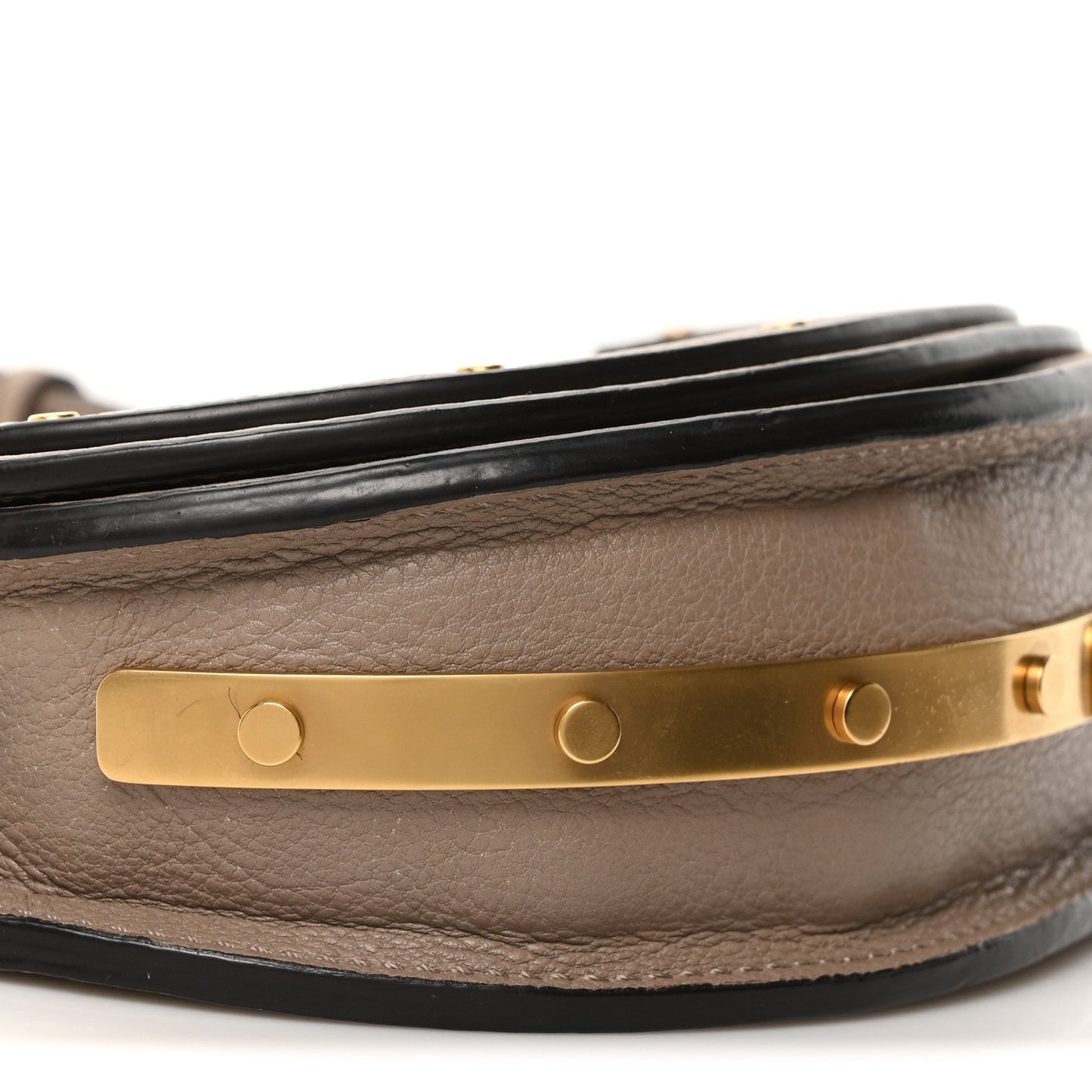 Chloe Calfskin Small Nile Bracelet Minaudiere Bag Motty Grey