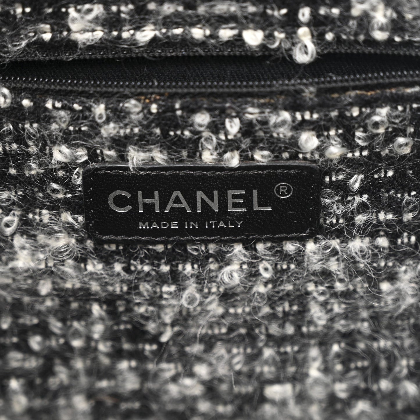 Chanel Tweed Calfskin Tweedy Shopping Tote Beige