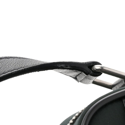 Saint Laurent Lambskin Nylon Small Camp Camera Bag Dark Green