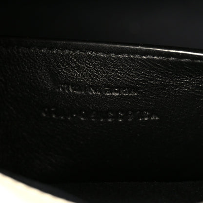 Saint Laurent Crinkled Calfskin Matelasse Monogram Baby Niki Chain Satchel Crema Soft