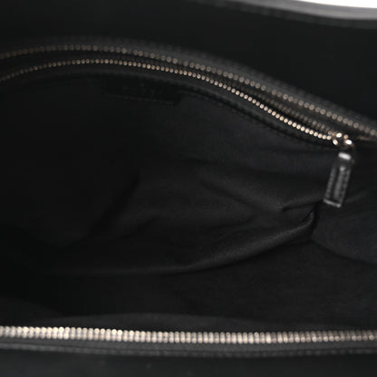Gucci Calfskin Petite GG Medium Tote Bag Black